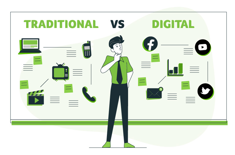 traditional pr vs digital marketing PR
