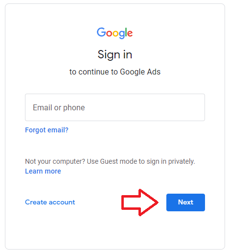Image of Email Sign In