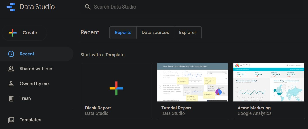 Image of Google Data Studio