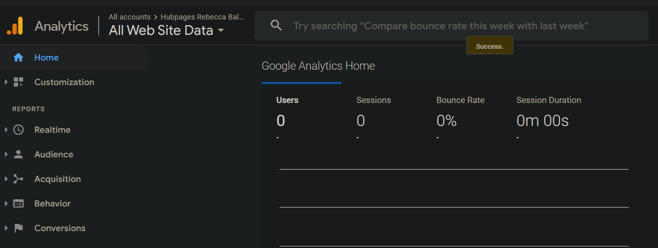 Image of Google Search Analytics